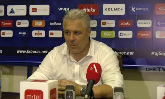 Șumudică pretinde respect, deşi a pierdut meciul cu Borac: "Trebuia să fie 7-1 acasă și 7-0 în deplasare!"