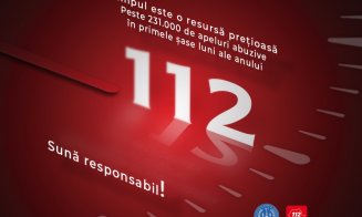 Sute de mii de apeluri abuzive la 112 în doar șase luni. O persoană a sunat de 22.456 de ori