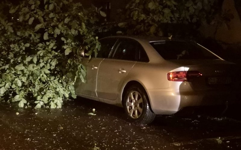 Cartierele Clujului au fost grav afectate de furtună. Imagini apocaliptice cu vântul nemilos