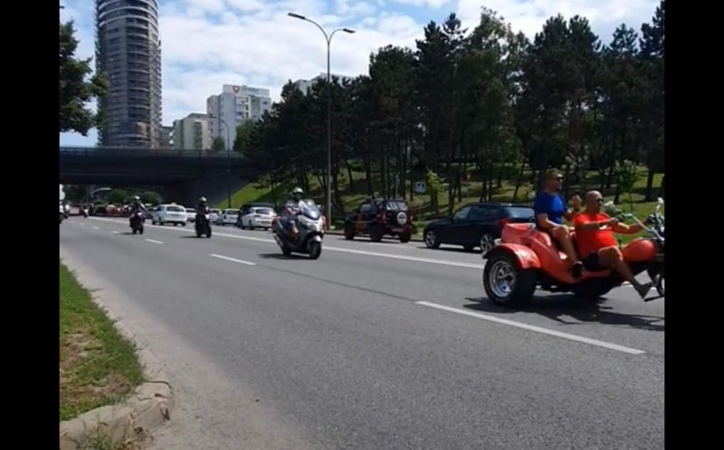 Trafic înregunat între VIVO și Gilău după ce o „bandă” de moticliști și-a făcut apariția pe șosea