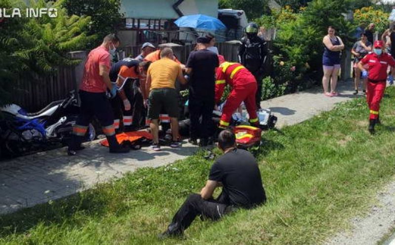 Accident MORTAL! Un motociclist din Cluj  și-a pierdut viața după ce a lovit un copil care traversa strada