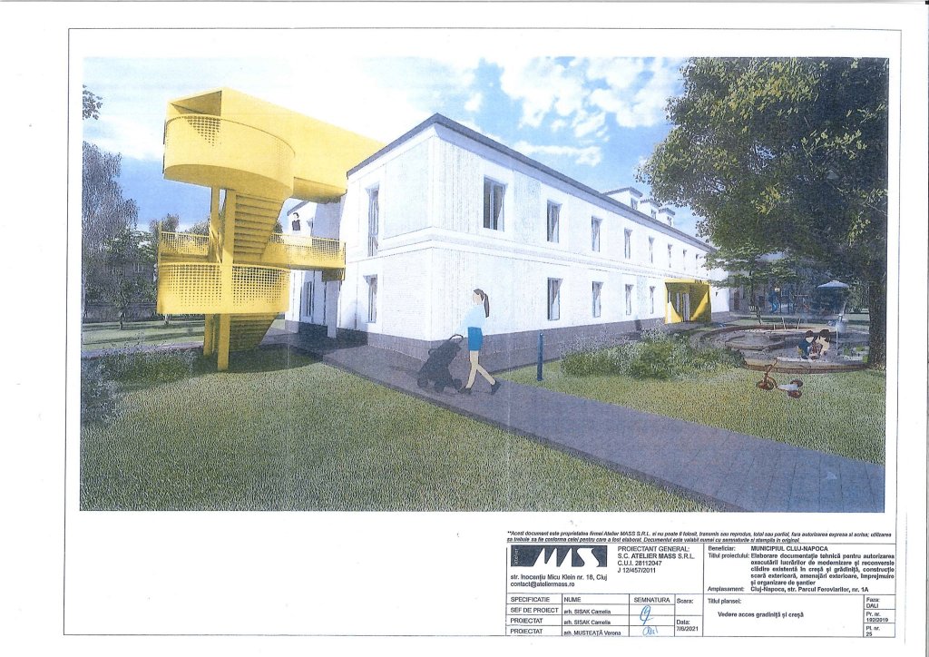 Modernizare și reconversie clădire pentru creșă și grădiniță – Parcul Feroviarilor / 576 noi locuri disponibile din toamnă