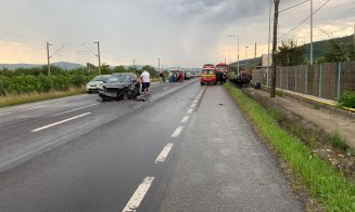 Accident grav lângă Dej. Două persoane au ajuns la spital