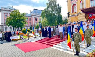 Ceremonie militară în centrul Clujului. Divizia 4 Infanterie „Gemina” a aniversat 105 ani