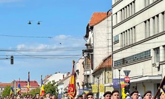 Ceremonie militară în centrul Clujului. Divizia 4 Infanterie „Gemina” a aniversat 105 ani