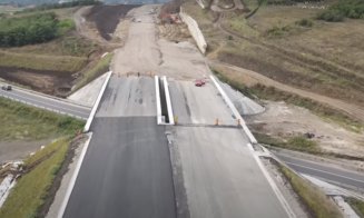 Stadiul lucrărilor pe Autostrada A10 Sebeş Turda, lotul 2, zona alunecărilor de teren de la Oiejdea