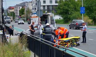 Accident cu motociclist pe Bună Ziua