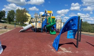 Fonduri europene pentru un nou parc de joacă în Florești. Are aproape 600 de mp și este dotat cu balansoare, leagăne, tobogane