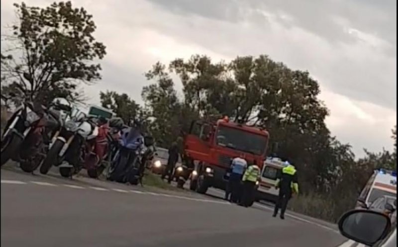 Motociclist lovit de o mașină la Topa Mică