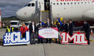 Aeroportul Internaţional Cluj a sărbătorit pasagerul cu numărul 1 milion în 2021! Este pentru a zecea oară în istorie