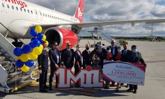 Aeroportul Internaţional Cluj a sărbătorit pasagerul cu numărul 1 milion în 2021! Este pentru a zecea oară în istorie