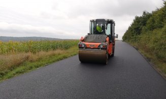 Un nou drum județean din Cluj a intrat în etapa asfaltării
