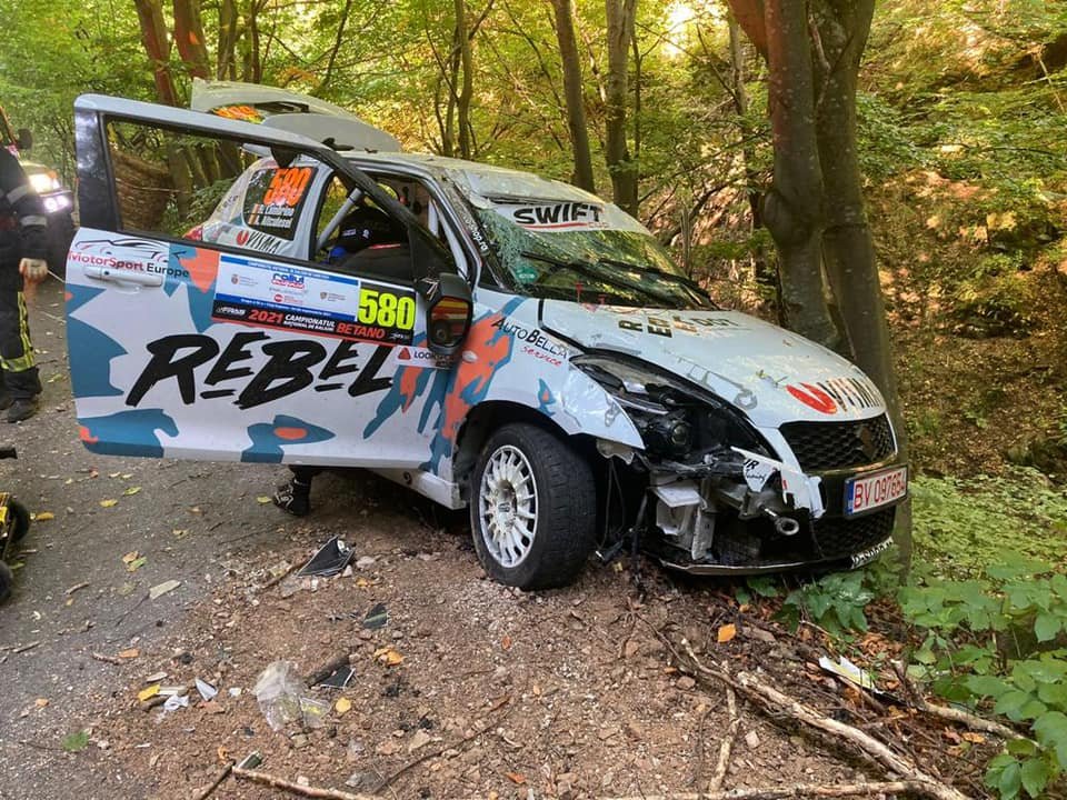 Accident la Raliul Clujului 2021. Care este starea celor implicați
