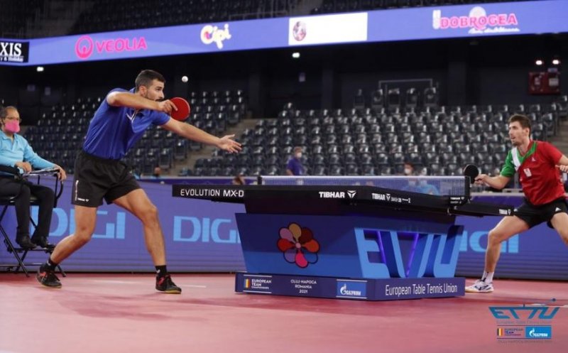 Rezultatele celei de-a doua zile la Campionatul European de tenis de masă de la Cluj-Napoca