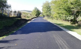 A început asfaltarea drumului județean care leagă Clujul de Bistrița-Năsăud