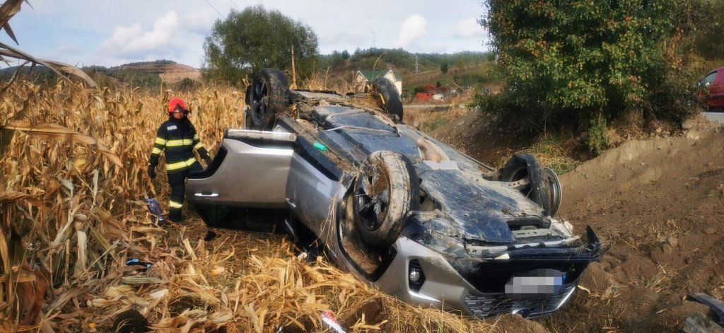 ACCIDENT grav în Cluj. O victimă de 45 de ani a ajuns de urgenţă la spital