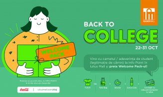 După cursuri, profită de ofertele de nota 10 din Welcome Pack-ul „Back to College”, oferit de Iulius Mall Cluj!