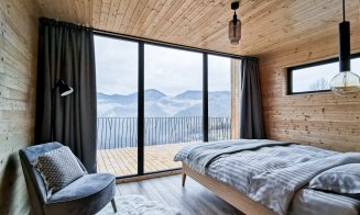 Cabana scandinavă din Munţii Clujului. Cu ciubăr şi o panoramă de Instagram