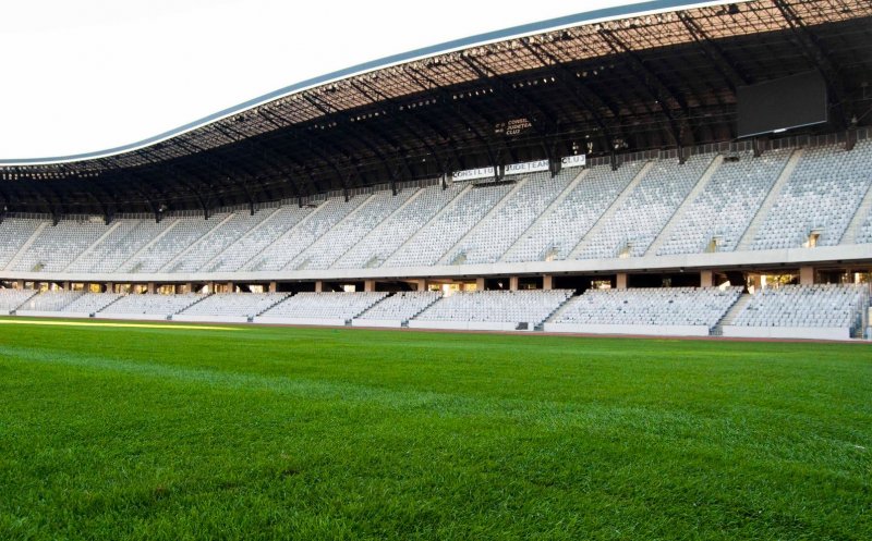 Noul gazon de pe Cluj Arena, la primul meci oficial. Tișe: „Este pregătit și se prezintă în condiții excelente”