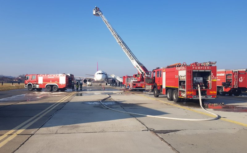 Simulare de accident aviatic pe Aeroportul Internațional Cluj! Au participat peste 800 de oameni