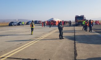 Simulare de accident aviatic pe Aeroportul Internațional Cluj! Au participat peste 800 de oameni