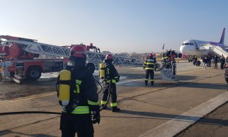 Simulare de accident aviatic pe Aeroportul Internațional Cluj! Au participat peste 800 de oameni