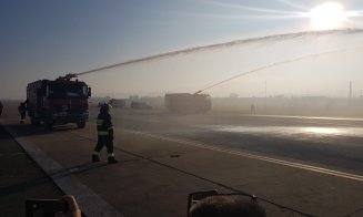 Simulare de accident aviatic pe Aeroportul Internațional Cluj! Au participat peste 800 de oameni