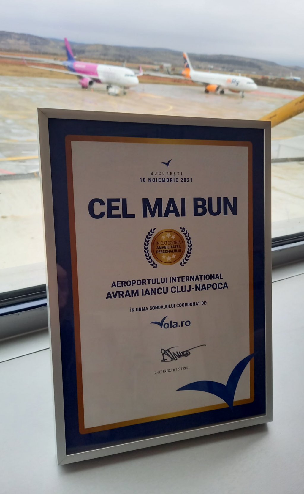 Un nou premiu pentru Aeroportul Internațional din Cluj