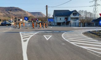 Marcaje rutiere pe alte trei drumuri județene din Cluj. Câți kilometri au fost trasați în 2021
