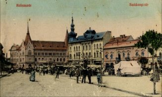 Imagini superbe din vechiul Cluj. Piața Mihai Viteazul și povestea sa de un secol