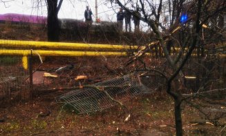 Accident spectaculos în Cluj-Napoca. A ajuns cu mașina într-o curte / Femeia a fost transportată la spital