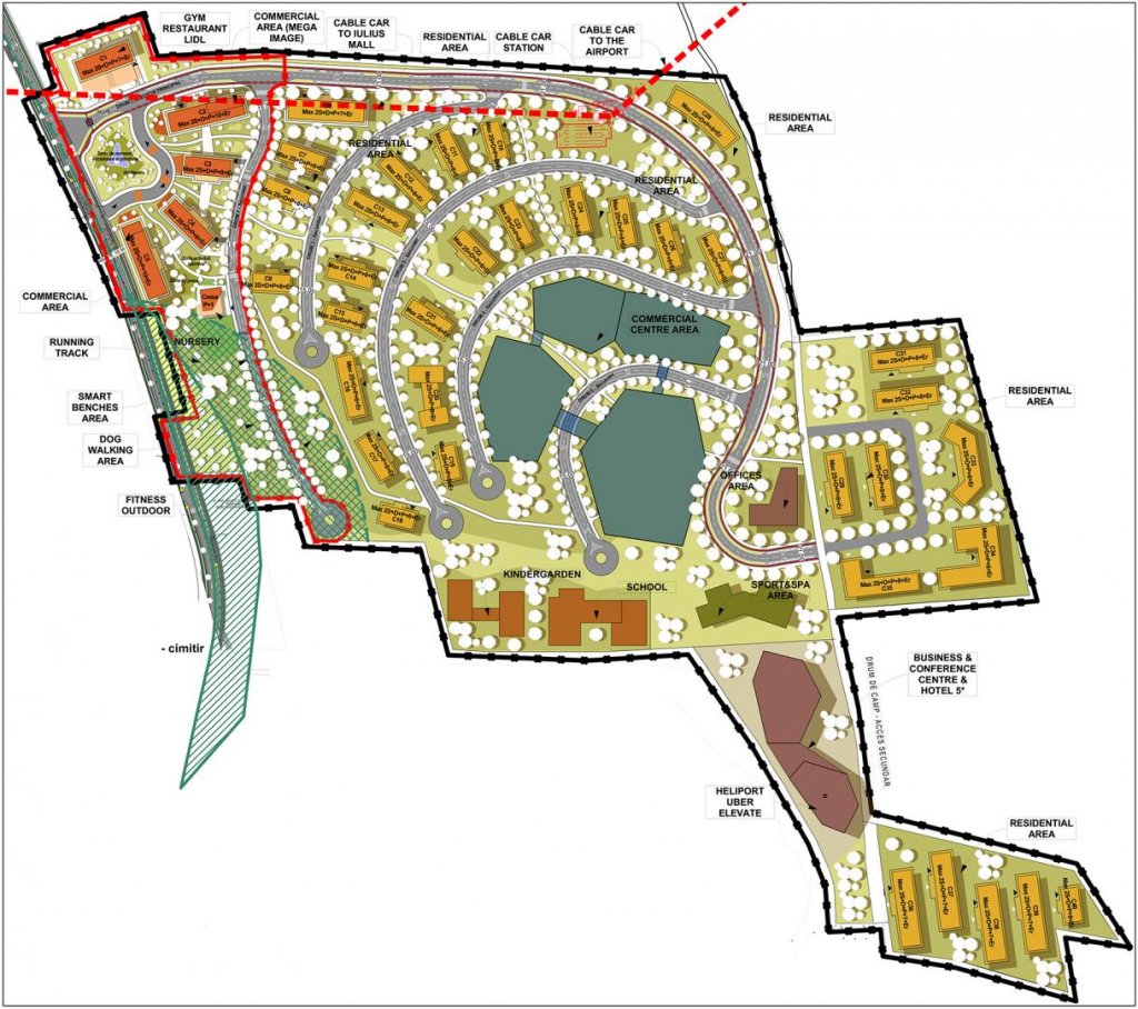 Autorizație de constuire pentru orăşelul cu 10.000 de apartamente, mall, heliport şi telegondolă din Someşeni