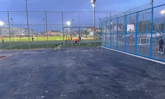 Un nou teren multifuncțional inaugurat în Florești. Are 500 mp și se poate juca baschet, fotbal sau volei
