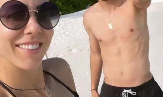 Ce bine se simt în Maldive Marco Dulca şi iubita lui cu 11 ani mai mare, Miki Buzărnescu