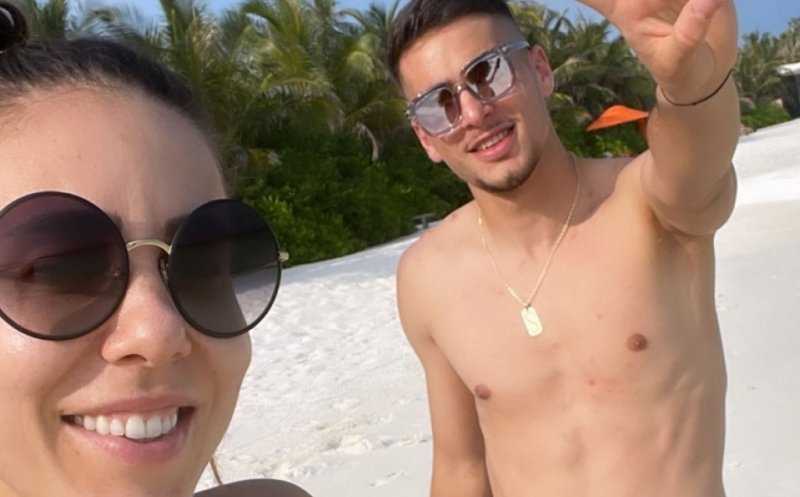 Ce bine se simt în Maldive Marco Dulca şi iubita lui cu 11 ani mai mare, Miki Buzărnescu