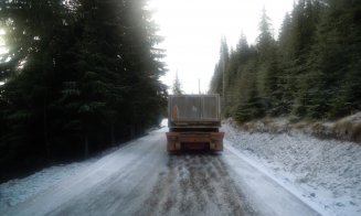 Atenție, șoferi clujeni! Polei pe mai multe drumuri din județ