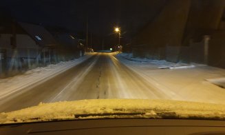 Viscolul a făcut prăpăd luni seara pe drumurile din Cluj. Materialul antiderapant a lipsit cu desăvârşire