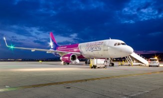 Probleme pe Aeroportul Internațional Cluj din cauza vântului puternic! Un avion a ieșit de pe pistă