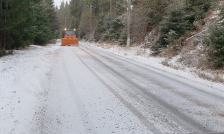 Cum se circulă pe drumurile din Cluj după ultima ninsoare
