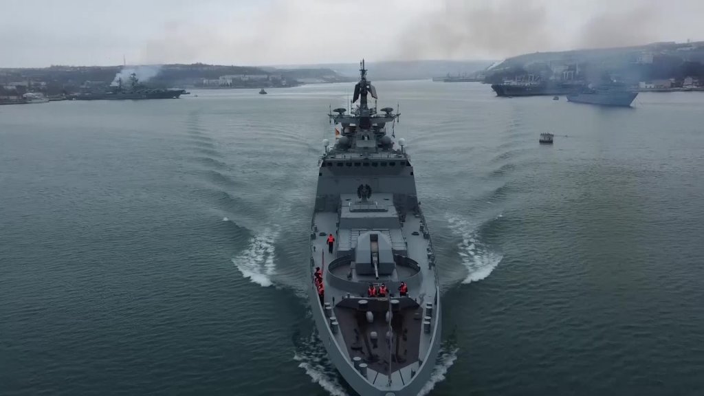 Manevre navale de anvergură în Marea Neagră efectuate de Rusia