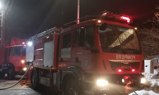 Incendiu în Cluj. O casă a fost cuprinsă de flăcări