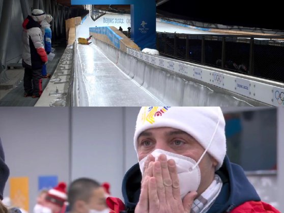 Momente grele pentru Valentin Creţu la Jocurile Olimpice. Sportivul s-a răsturnat la viteză mare în proba de sanie individual
