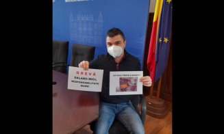 Grevă de avertisment la Prefectura Cluj. A fost „adusă” și celebra garsonieră de 11 mp