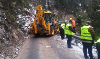 Care este situația drumului județean din Cluj afectat de căderile de stânci