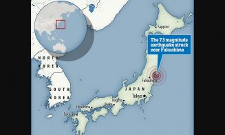 CUTREMUR de 7,3 în Japonia. A declanşat alarma de incendiu la centrala nucleară de la Fukushima
