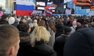 Cinism barbar la Moscova: Putin citează din Biblie la un CONCERT cu sute de mii de oameni pe stadion, în timp ce armata lui omoară civilii pe capete î