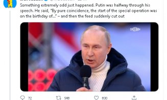 Cinism barbar la Moscova: Putin citează din Biblie la un CONCERT cu sute de mii de oameni pe stadion, în timp ce armata lui omoară civilii pe capete î