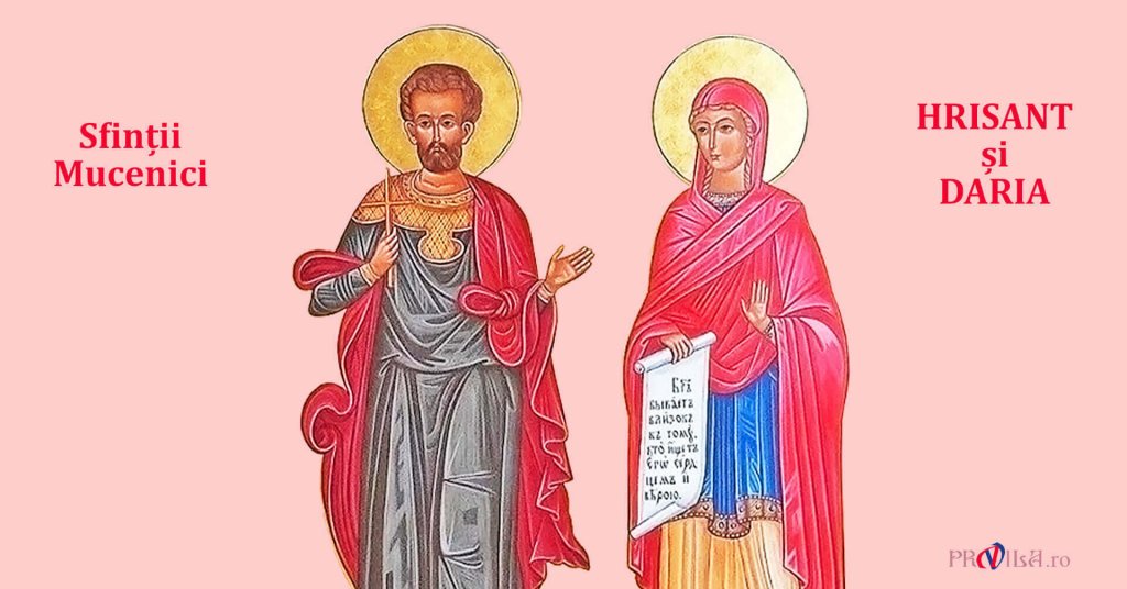 Calendar Ortodox 19 martie: Sfinții Mucenici Hrisant și Daria sunt prăzuiți de creștini
