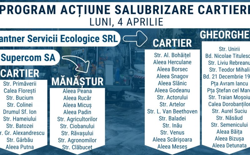 Curățenie de primăvară pe domeniul public