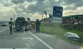 ACCIDENT pe centura ocolitoare a Clujului. A lovit mașina din față și a rănit un pasager